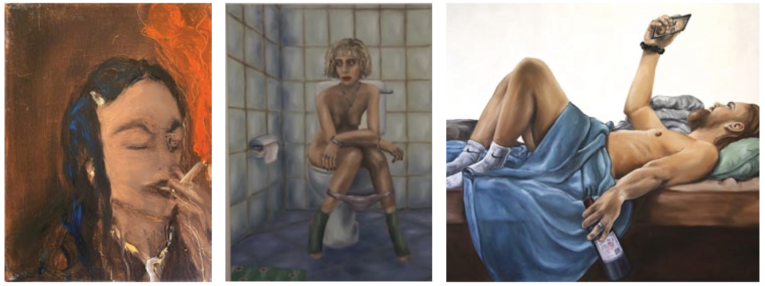 Galerie Clowns & Pferde (v.l.n.r. Volker Troche, Antonia Prinz, Nele Sadlo)