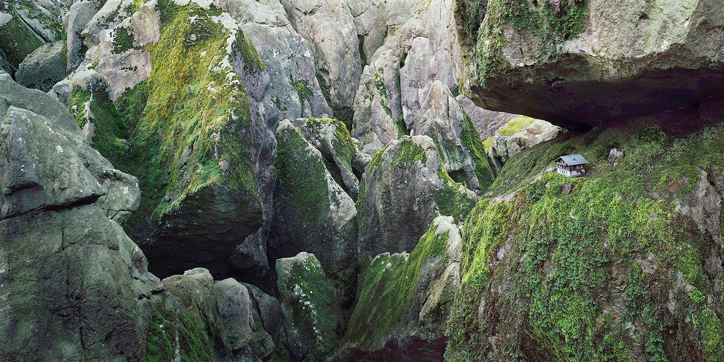 Haus im Gebirge, Thomas Wrede, Modell Naturen Ausstellung